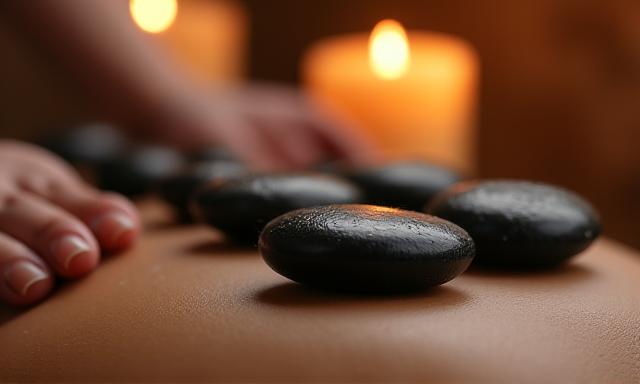 Massage aux pierres chaudes